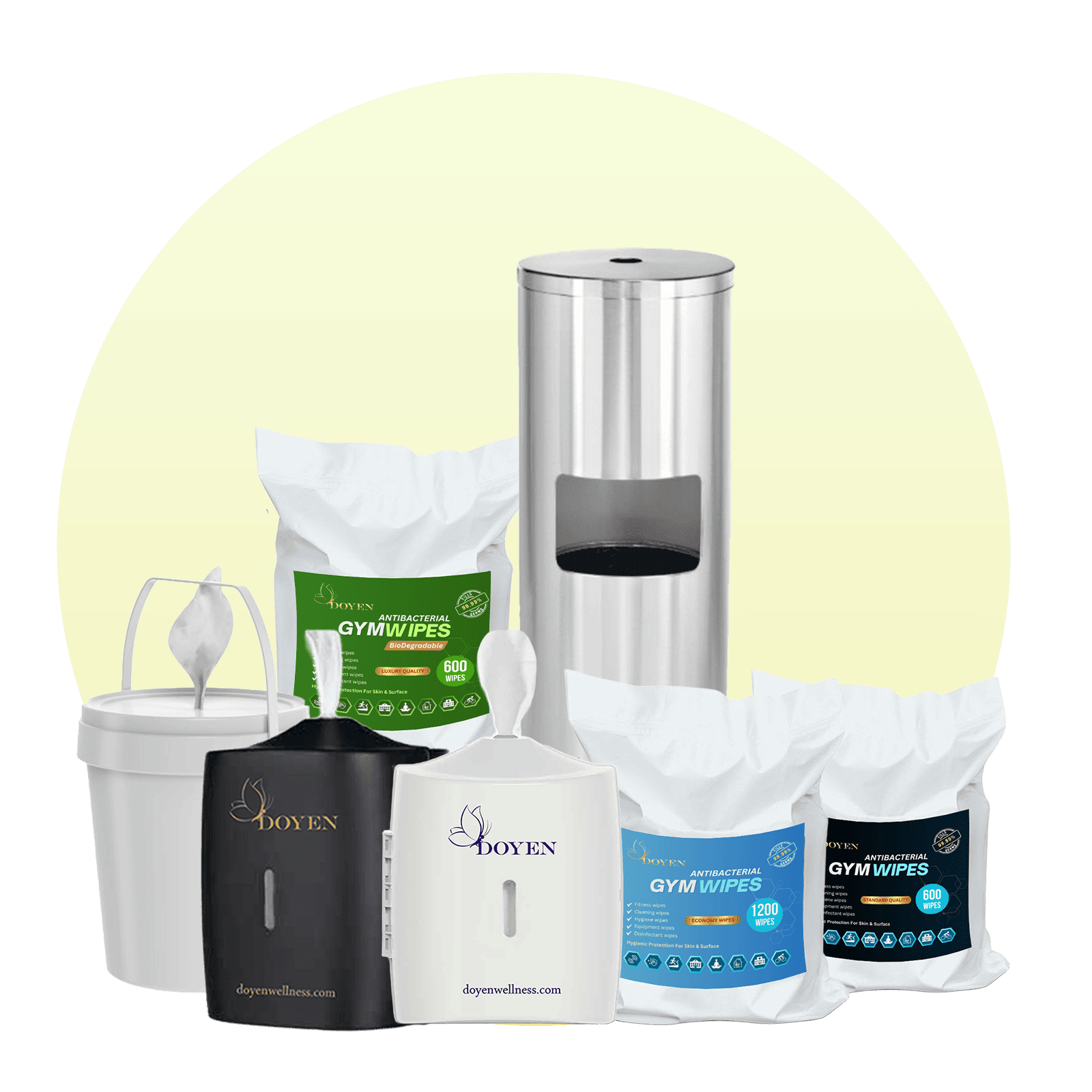 gym wipes and dispensers
