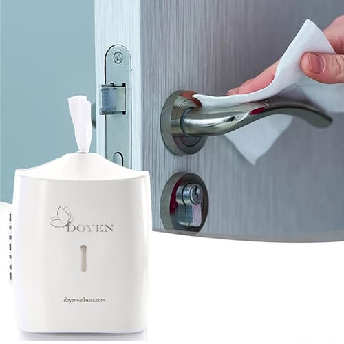 cleanliness wipe dispenser