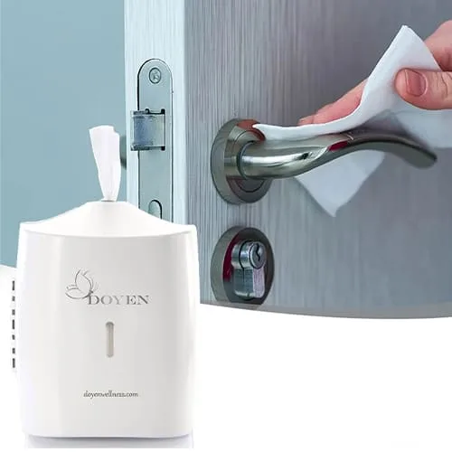 cleanliness wipe dispenser