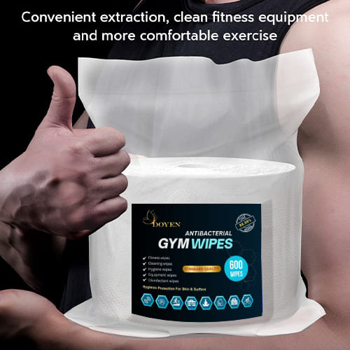 gym equipment wipes clean